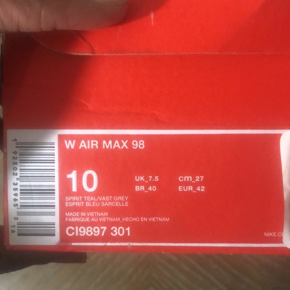 W Air Max 98 10 - Picture 6 of 6